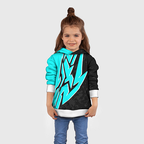 Детская толстовка Mint graffiti / 3D-Белый – фото 4