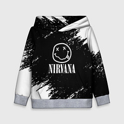 Толстовка-худи детская Nirvana текустура краски, цвет: 3D-меланж