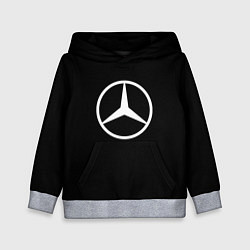 Детская толстовка Mercedes benz logo white