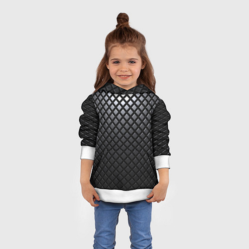 Детская толстовка Доспехи из карбона / 3D-Белый – фото 4