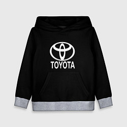 Детская толстовка Toyota white logo