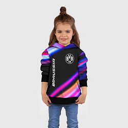 Толстовка-худи детская Borussia speed game lights, цвет: 3D-черный — фото 2