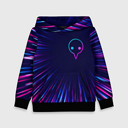 Толстовка-худи детская Evangelion neon blast lines, цвет: 3D-черный