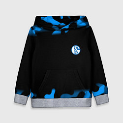 Толстовка-худи детская Schalke 04 fc camo, цвет: 3D-меланж