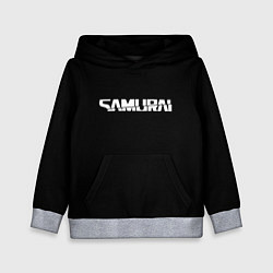 Детская толстовка Samurai logo white