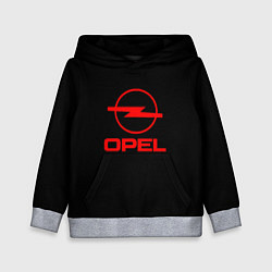 Детская толстовка Opel red logo auto