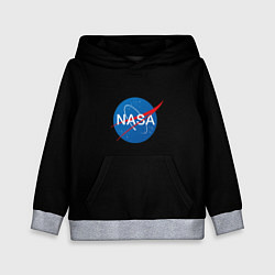 Детская толстовка Nasa logo space blue