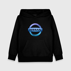 Детская толстовка Nissan logo neon