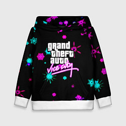 Толстовка-худи детская GTA winter neon, цвет: 3D-белый