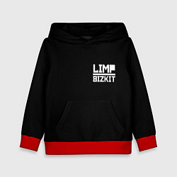 Толстовка-худи детская Lim Bizkit logo, цвет: 3D-красный