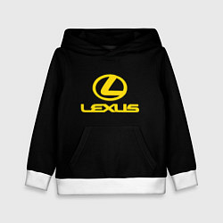 Детская толстовка Lexus yellow logo