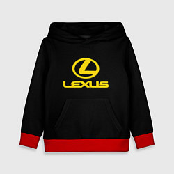 Детская толстовка Lexus yellow logo