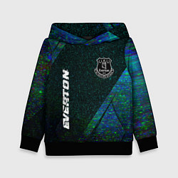 Толстовка-худи детская Everton glitch blue, цвет: 3D-черный