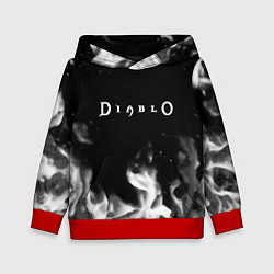 Толстовка-худи детская Diablo fire black, цвет: 3D-красный