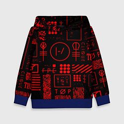 Детская толстовка Twenty one pilots pattern rock