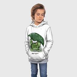 Толстовка-худи детская Душу не дорого, цвет: 3D-меланж — фото 2