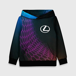 Детская толстовка Lexus neon hexagon