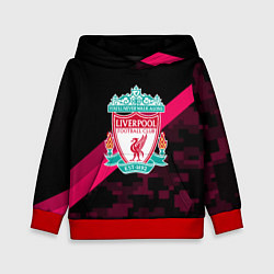 Толстовка-худи детская Liverpool sport fc club, цвет: 3D-красный