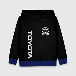 Детская толстовка Toyota logo white steel