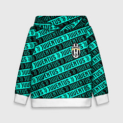 Детская толстовка Juventus pattern logo steel