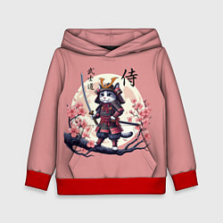Детская толстовка Kitten samurai - bushido ai art