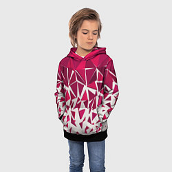 Толстовка-худи детская Яркий абстрактный узор для спорта, цвет: 3D-черный — фото 2
