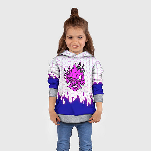 Детская толстовка Samurai logo cdproject / 3D-Меланж – фото 4