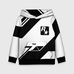 Толстовка-худи детская Rockstar game pattern, цвет: 3D-черный