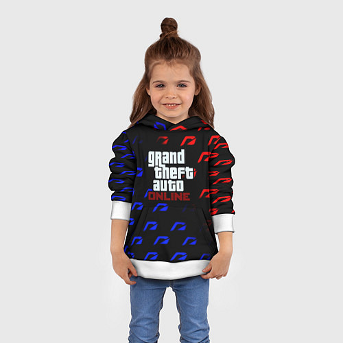 Детская толстовка NFS x GTA pattern / 3D-Белый – фото 4