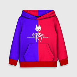 Толстовка-худи детская Stray cat games, цвет: 3D-красный