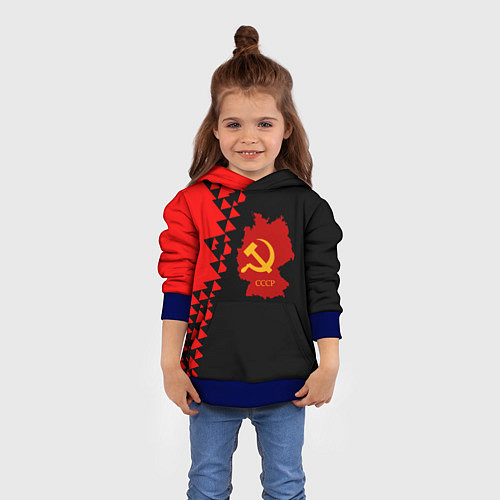 Детская толстовка СССР геометрия прошлого / 3D-Синий – фото 4