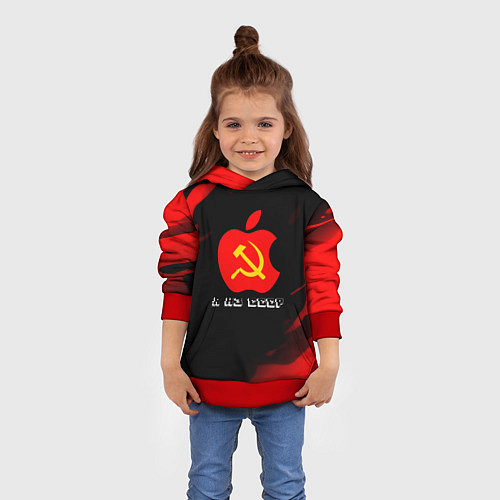 Детская толстовка СССР краски градиент / 3D-Красный – фото 4