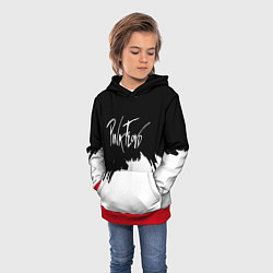 Толстовка-худи детская Pink Floyd белые краски, цвет: 3D-красный — фото 2