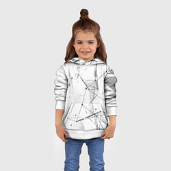 Толстовка-худи детская Белый плексус, цвет: 3D-белый — фото 2