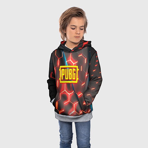 Детская толстовка PUBG соты броня / 3D-Меланж – фото 3
