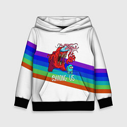 Детская толстовка Among us colors line монстр