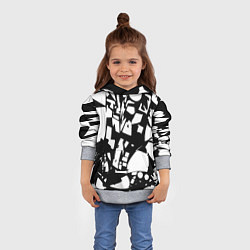 Толстовка-худи детская Модная абстракция - нейроарт, цвет: 3D-меланж — фото 2