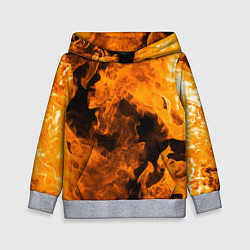 Детская толстовка Оранжевый огонь