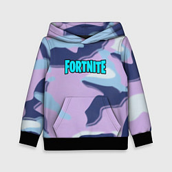 Толстовка-худи детская Fortnite camo steel, цвет: 3D-черный