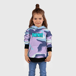 Толстовка-худи детская Fortnite camo steel, цвет: 3D-черный — фото 2