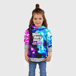 Толстовка-худи детская Gta flame winter, цвет: 3D-меланж — фото 2