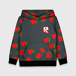 Детская толстовка Roblox rose