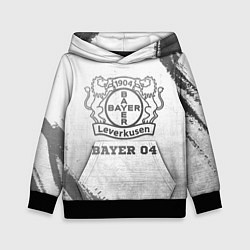 Толстовка-худи детская Bayer 04 - white gradient, цвет: 3D-черный