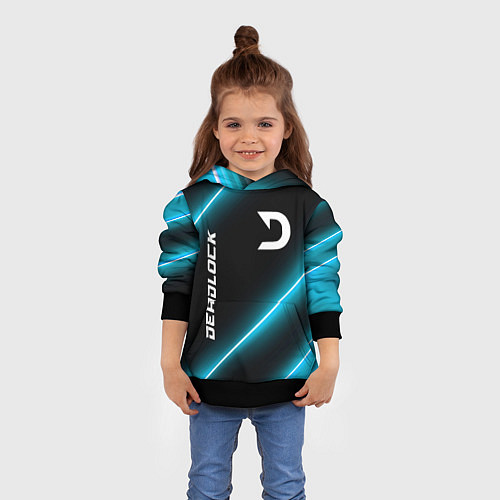 Детская толстовка Deadlock неоновые лампы / 3D-Черный – фото 4
