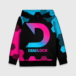 Толстовка-худи детская Deadlock - neon gradient, цвет: 3D-черный