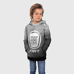Толстовка-худи детская Fiat - grey gradient, цвет: 3D-черный — фото 2