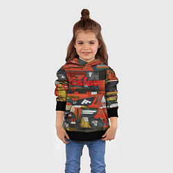 Толстовка-худи детская Counter strike bloodsport, цвет: 3D-черный — фото 2