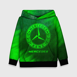 Детская толстовка Mercedes - green gradient