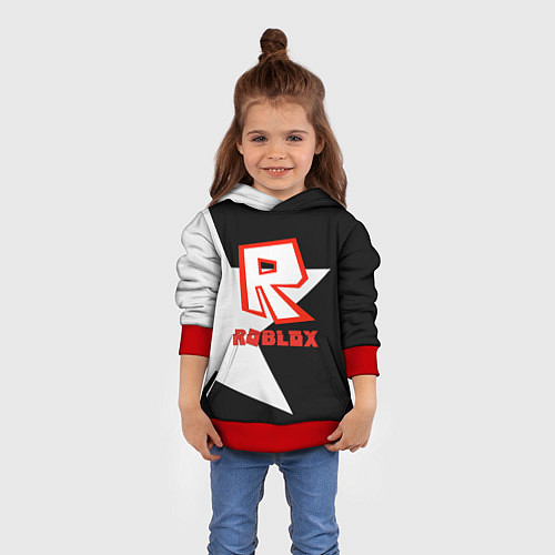 Детская толстовка Roblox star / 3D-Красный – фото 4