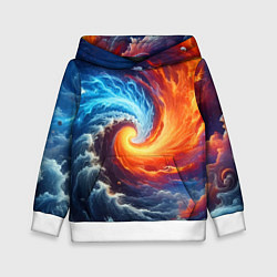 Детская толстовка Столкновение двух стихий - инь янь